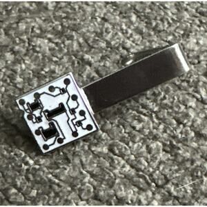 IBM Solid Logic 360 Tie Clip Gamer Geek Computer Chip Circuit Board Vtg Tie Clip